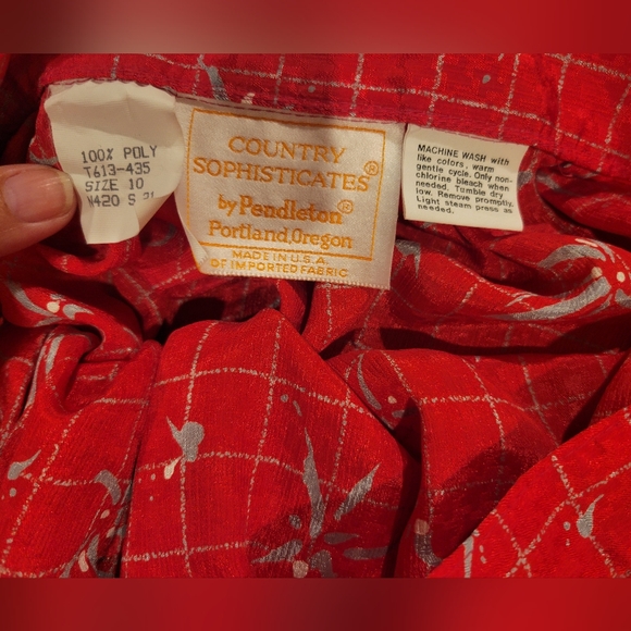 VTG Country Sophisticates Pendleton size 10 - Picture 6 of 6